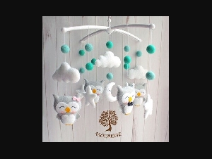  Baby Mobile DIY Rattles Toys Pregnant Mom Handmade For Newborn Baby Crib Bed Bell Toddler Rattles Carousel for Cots 0-12 Months